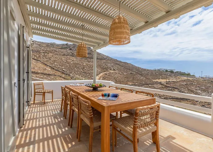 New Twin In Mykonos Pool & Stunning Views 度假居