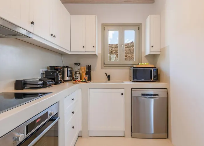 New Twin In Mykonos Pool & Stunning Views Hébergement de vacances Fanari (Mykonos)